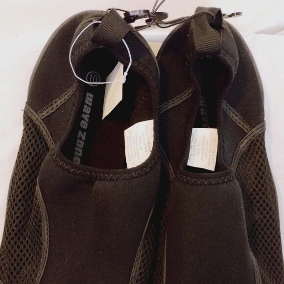 Wave Zone Water Shoe/Sock Rambler Black-Black Mesh Slip-On Men's 10 M - Picture 3 of 12